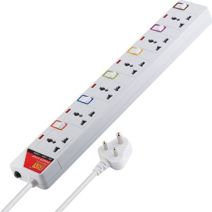 MX 6 Sockets Universal Power Strip With Individual Switch 6  Socket Extension Boards