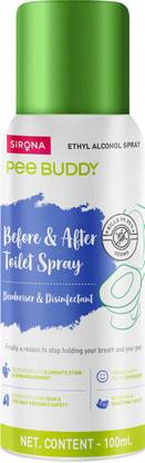 PeeBuddy Toilet Seat Sanitizer Spray - 100 ml | Reduces UTI Risk & Infection Vanilla Spray Toilet Cleaner
