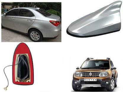 EXCHANGE CARTRENDING Antena-Slvr-Renault Duster 2016 Shark Fin Roof top Signal Receiver AM/FM Antenna for Renault Fluence Whip Vehicle Antenna