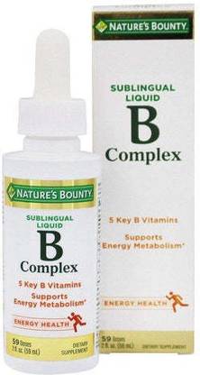 Nature's Bounty B - Complex Sublingual Liquid - 2 Oz