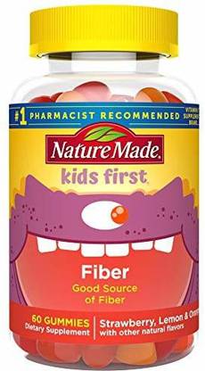 Nature Made Kids First Fiber Gummies, 60 Count for Digestive Health