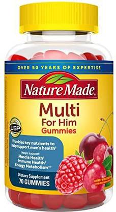 Nature Made Multi for Him, Dietary Supplement for Energy Metabolism Support, 70 Multivitamin