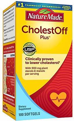 Nature Made CholestOff Plus Softgels, 100 Count for Heart Health