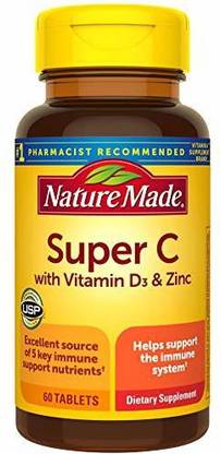 Nature Made Super C Immune Complex, 60 Tablets, Including Vitamin C, Vitamin A, Vitamin E