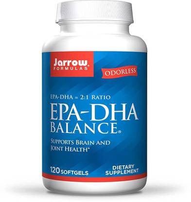Jarrow Formulas EPA-DHA Balance, Boosts Brain Function, 600 mg omega-3, 120 Caps