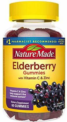 Nature Made Elderberry Gummies with Zinc and Vitamin C, Immune Support Help