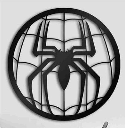 shanita MDF Laser Cut 1 Piece SPIDERMAN Wall Art Panel Frame | Wall Sculptures for Home