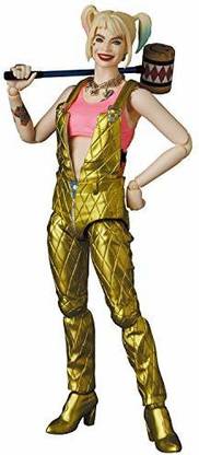Medicom Birds of Prey: Harley Quinn (Overalls Version) Mafex Action Figure, Multicolor