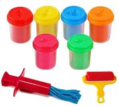 anjanaware DIY Colourful Non-Toxic Modeling Play Dough Clay Set with Tools
