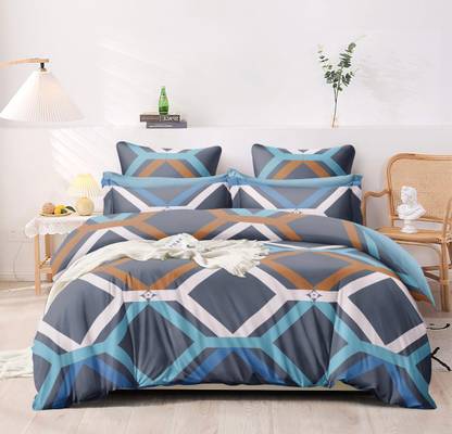 Tejas Feb 120 TC Cotton King Printed Flat Bedsheet