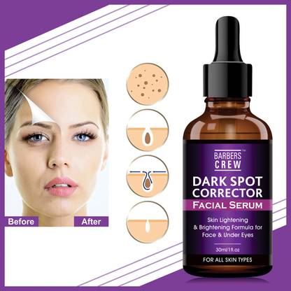 Barbers Crew Dark Spot Remover Serum| Brightening & Lightening | Pimple Marks | Acne Scars