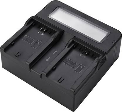 Power Smart NP-F970 Dual Channel Digital Camera Battery Charger LCD Display for NP-F550/F750  Camera Battery Charger