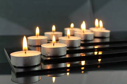 Hosley Highly Fragranced Jasmine Tea Light Candles (Set of 30) Candle