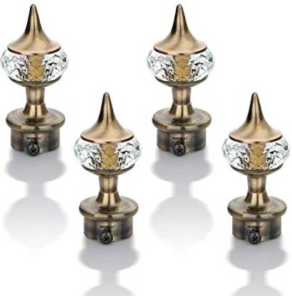 Protex Curtain bracket single diamond antique colour pack of 4 pcs Curtain Hook