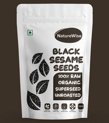 Naturewise Premium Quality Raw Kale Til (Black Sesame Seeds) 250-G Seed