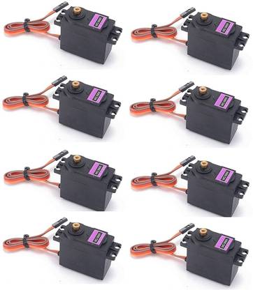 INVENTO 8Pcs MG996R Metal Geared Servo Motor 15Kg-cm Torque For Quadcopter RC Plane Automotive Electronic Hobby Kit