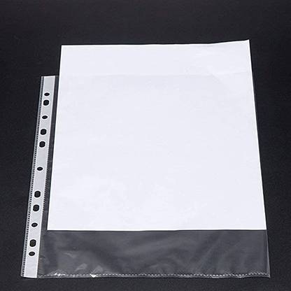 YourStationeryHouse Plastic File folder Transparent A4 Size Document Sleeves 100 Micron