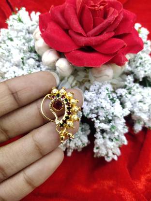 C P WORLD Gold-plated Plated Alloy Nose Stud Set