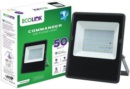 EcoLink 50 W (WW) BL CG Flood Light Outdoor Lamp
