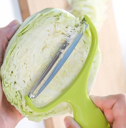 TWINKLE Multipurpose Stainless Steel Cabbage Slicer Vegetable, Pack of 4 Y Shaped Peeler