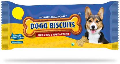 MONGREL HEALTHCARE Dogo Biscuits Small Pack Oats 6 kg (200x0.03 kg) Dry Adult Dog Food