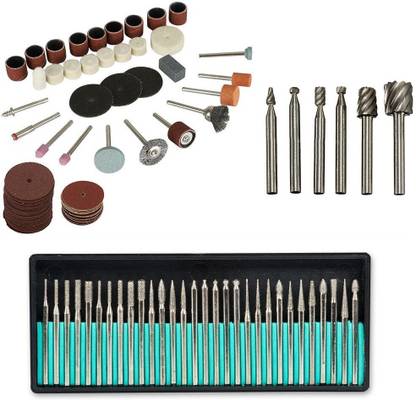 Digital Craft 3 Items : 105Pc Rotary Tool Set 30Pc Diamond Burs 6pc HSS Rotary Burs Rotary Tool