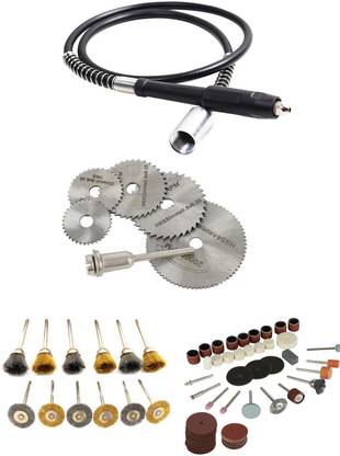 Digital Craft Grinder Shaft 12Pc Wire Brush 105Pc Rotary Tool Set 6Pc Circular Saw Blade Rotary Tool