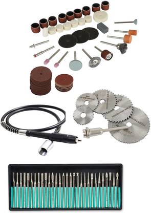 Digital Craft 30Pc Diamond Burs 105Pc Rotary Tool Set 6Pc Circular Saw Blade Grinder Shaft Rotary Tool