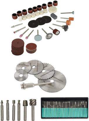 Digital Craft 105Pc Rotary Tool Set 6Pc Circular Saw Blade 6 HSS Rotary Burs 30Pc Diamond Burs Rotary Tool