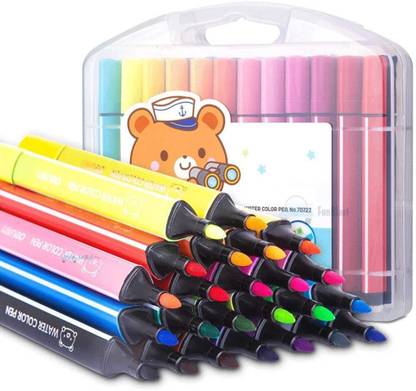 PRAYOSHA ENTERPRISE Washable Watercolor Pens 24 Sketch Pens for Kids