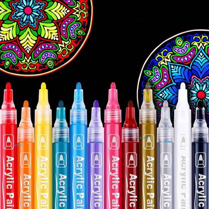 Like it Touch cool 36 Colors Acrylic Painter Water-based Dye Ink Art Marker