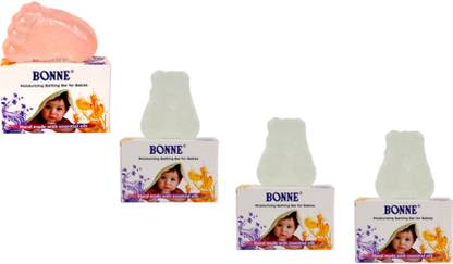 BONNE Baby Soap- Peach & Lavender (Pack of 4) | 75 gm each