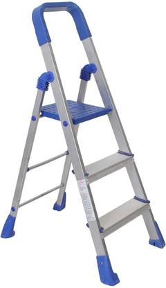Quantes Stairway 3 Step Aluminium Folding Heavy Duty Step Ladder Made In India Aluminium Ladder