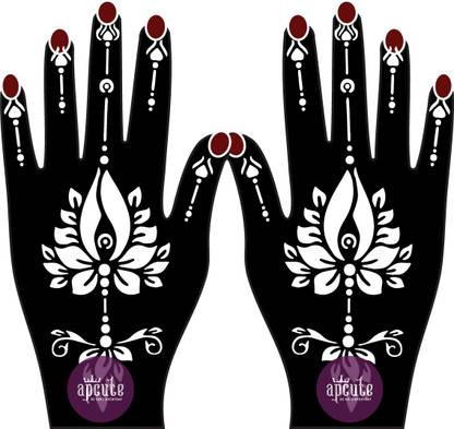 APCUTE mehendi stencil New Designcombo - Mehandi Design Stencils for girls, womens