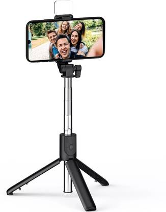 Zohlo R1s Selfie Stick Wireless Led Light Bluetooth Remote Control Selfie Stick Tripod