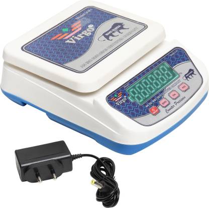 GVC 30Kg Counter Rechargeable Weight Machine with Front & Back Display for Shop Home Weighing Scale