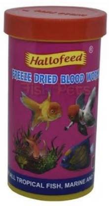Hallofeed Hello Feed Freeze Dried Blood Worms Fish 0.01 kg Dry Adult Fish Food