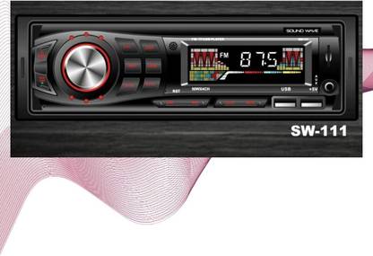 SOUND WAVE SW-111 Detachable Front Panel Universal Fit Single Din Mp3 Car Stereo, 200W Car Stereo