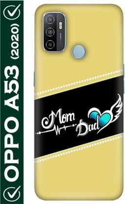 FULLYIDEA Back Cover for OPPO A53, OPPO CPH2127, OPPO CPH2131, Mom, Dad, Mother, Maa, Father, Life Line