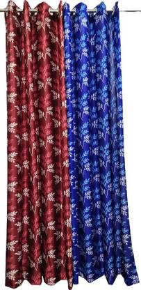 NTP 153 cm (5 ft) Polyester Room Darkening Window Curtain (Pack Of 2)