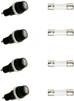 Ovicart With 250V Fast 15A Glass Fuse (Pair of 4) Electrical Fuse