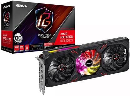 ASRock RX6600XT PGD GDDR6 8 GB AMD Radeon Chipset 128 bit 2064 MHz Graphics Card