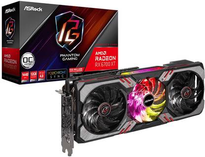 ASRock RX6700XT PGD GDDR6 12 GB AMD Radeon Chipset 192 bit 16000 MHz Graphics Card