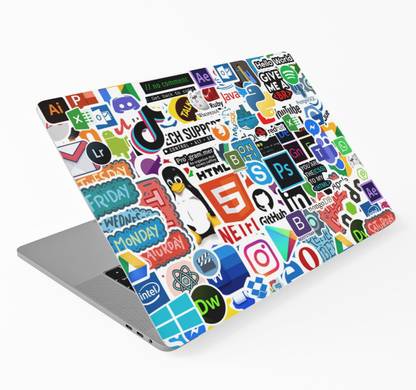 MARPAXS Coding Programming Laptop Skin Sticker Software LaptopSkin Vinyl Reusable Laptop Skin Compatible for 14 inch