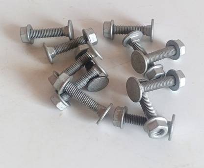 Hardware Nut & Bolt Set Flat Head Carriage Bolt With Nut (12 pcs) (6 x 30mm)