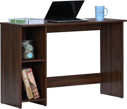 DeckUp Walnut Engineered Wood Office Table