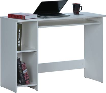 DeckUp Apollo-KT White Engineered Wood Office Table