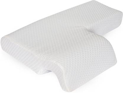 Fazista Memory Foam Sleeping Pillow Pack of 1 Solid Arm Rest, Anti Hand Pressure Pillow for Couples Sleeping for Husband & Wife