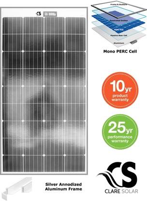 Clare Solar 12v 160 Watt Mono PERC Solar Panel