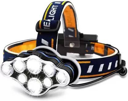 ECOSKY Rechargeable Headlamp, 8 LED Headlamp Flashlight 8 Modes with White Red Lights Torch